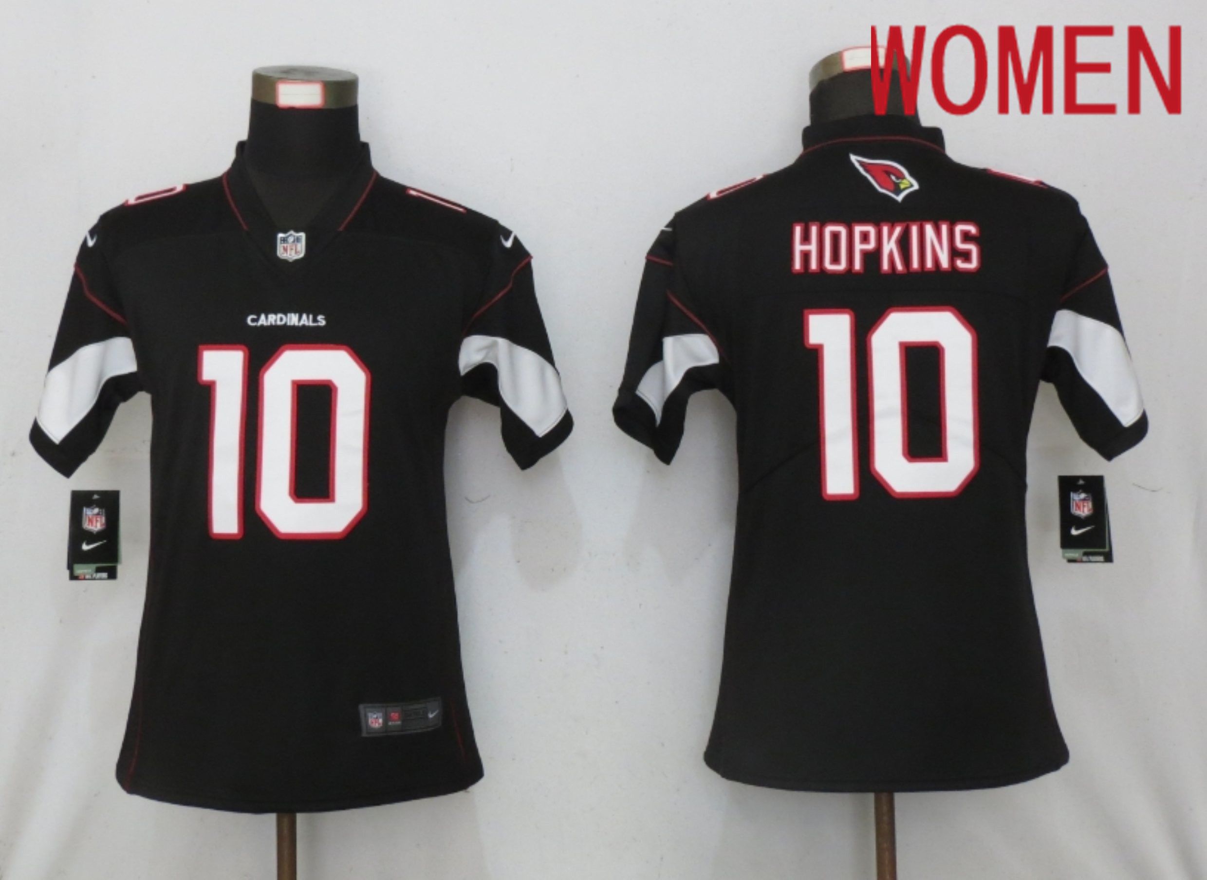 Women Arizona Cardinals 10 Hopkins Black 2020 Vapor Untouchable Elite Playe Nike NFL Jerseys